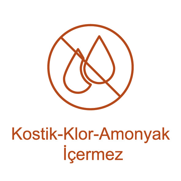 Kostik, klor ve amonyak içermez