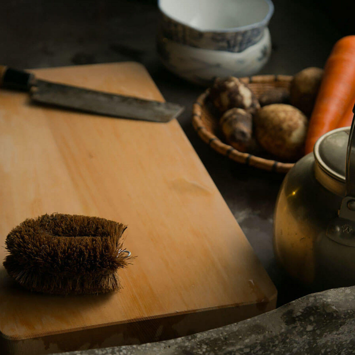 Pureal Doğal Hindistan Cevizi Lifli Ovma Fırçası (Tawashi)