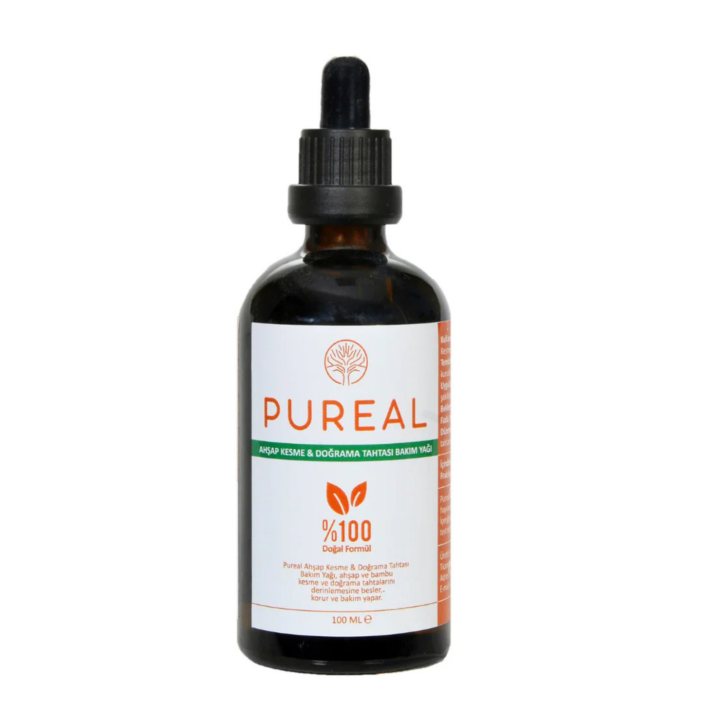 Pureal Doğal Ahşap Kesme & Doğrama Tahtası Bakım Yağı