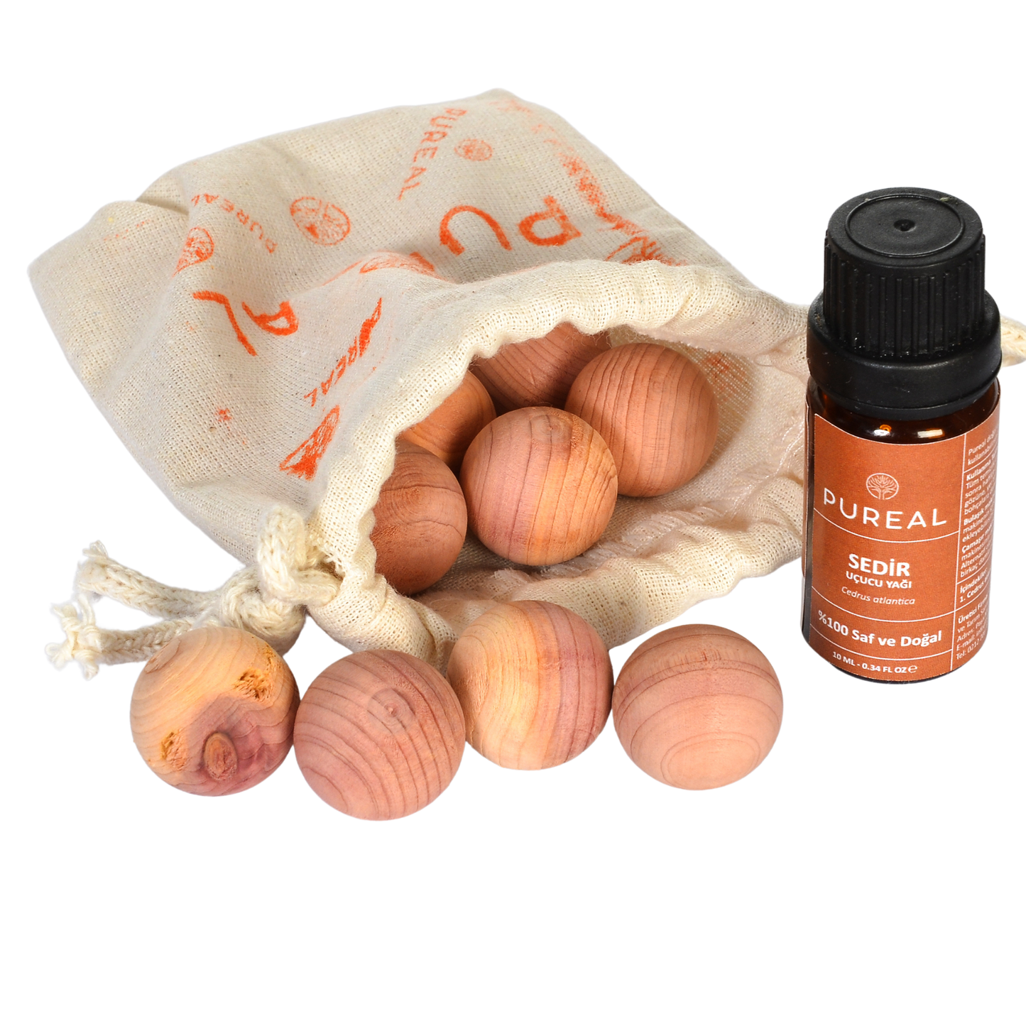 Pureal Sedir Toplu Doğal Güve Koruyucu Set
