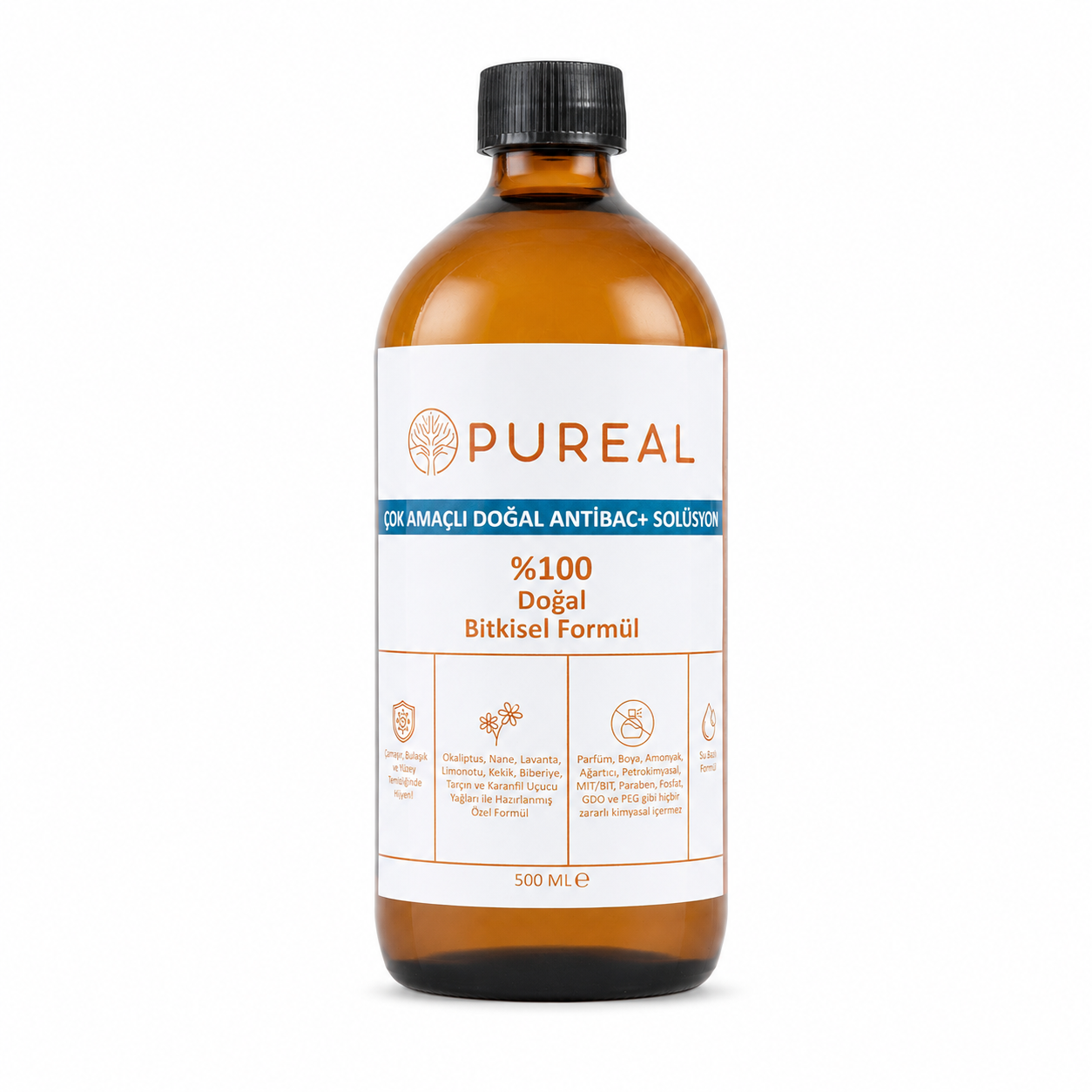 Pureal Çok Amaçlı Doğal Anti-Bac+ Solüsyon