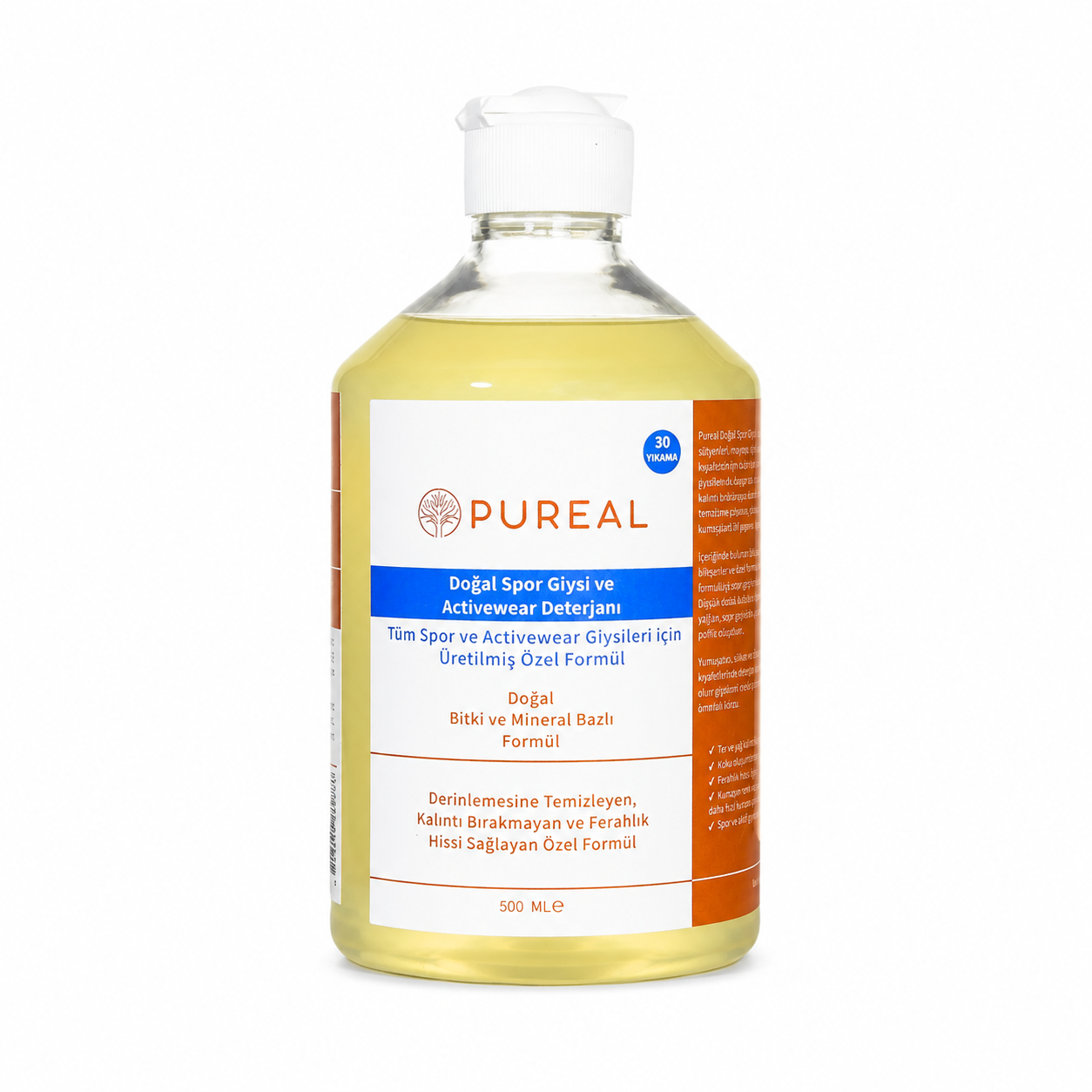 Pureal Doğal Spor Giysi ve Activewear Deterjanı