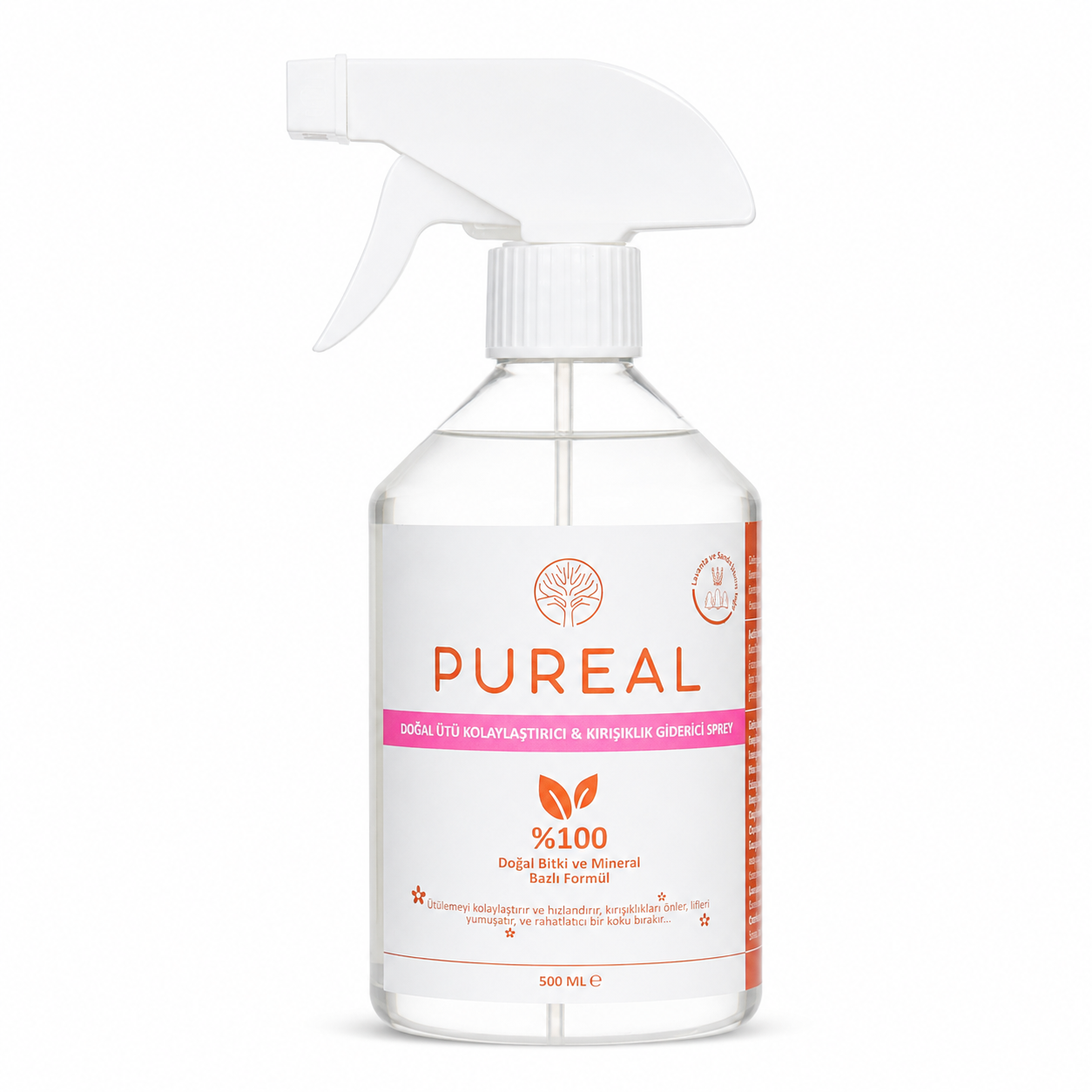 Pureal Doğal Ütü Kolaylaştırıcı & Kırışıklık Giderici Sprey