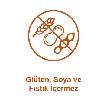 Glüten soya ve fıstık içermez