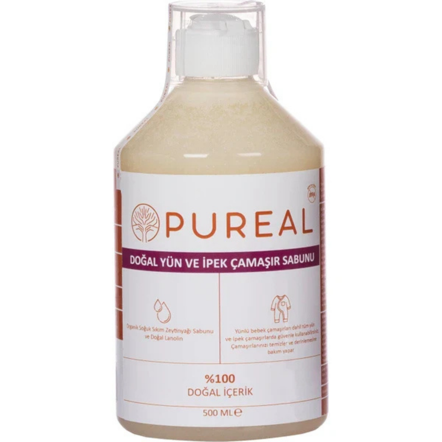 Pureal Doğal Yün - İpek - Kaşmir Çamaşır Sabunu